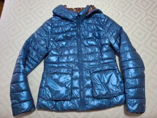 Cazadora acolchada reversible mujer