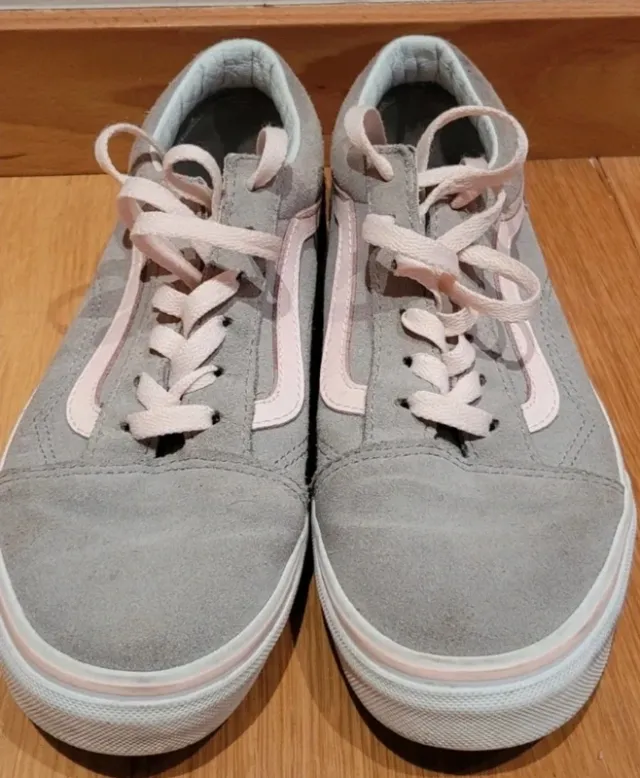 Sapatilhas Vans Cinza e Rosa Tam 37