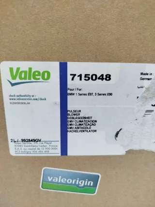 VENTILADOR HABITÁCULO VALEO 715048 BMW E87 E90