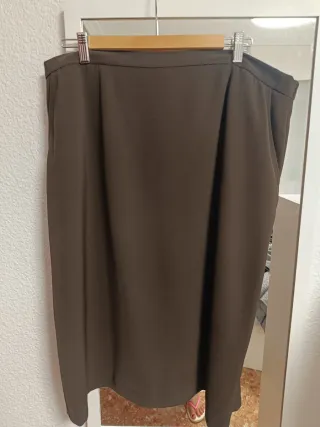 Falda El Corte Inglés Talla 52 Marrón