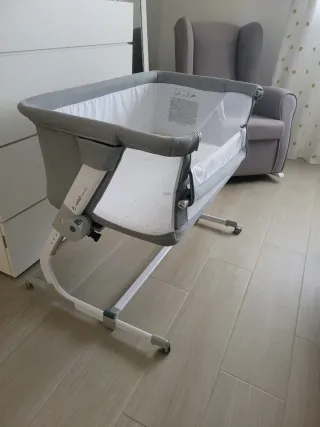 Minicuna colecho Jané Babyside gris
