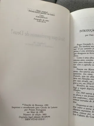 Será que precisamos de Deus? Roger Garaudy