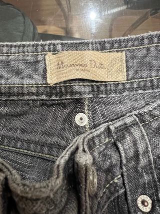 Tejano Massimo Dutti Negro/Gris