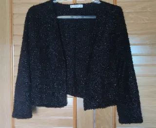 Chaqueta Mango pelo negra