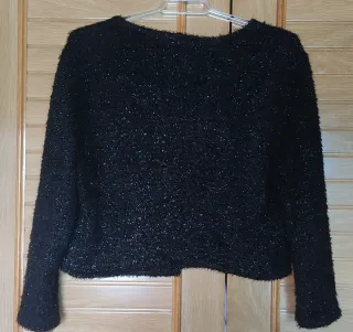 Chaqueta Mango pelo negra