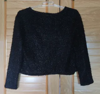 Chaqueta Mango pelo negra