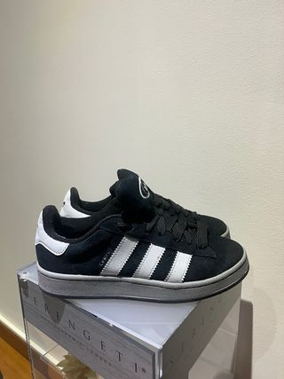 Zapatillas Adidas Campus Negras y Blancas