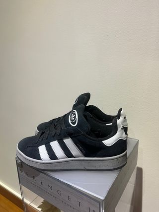 Zapatillas Adidas Campus Negras y Blancas