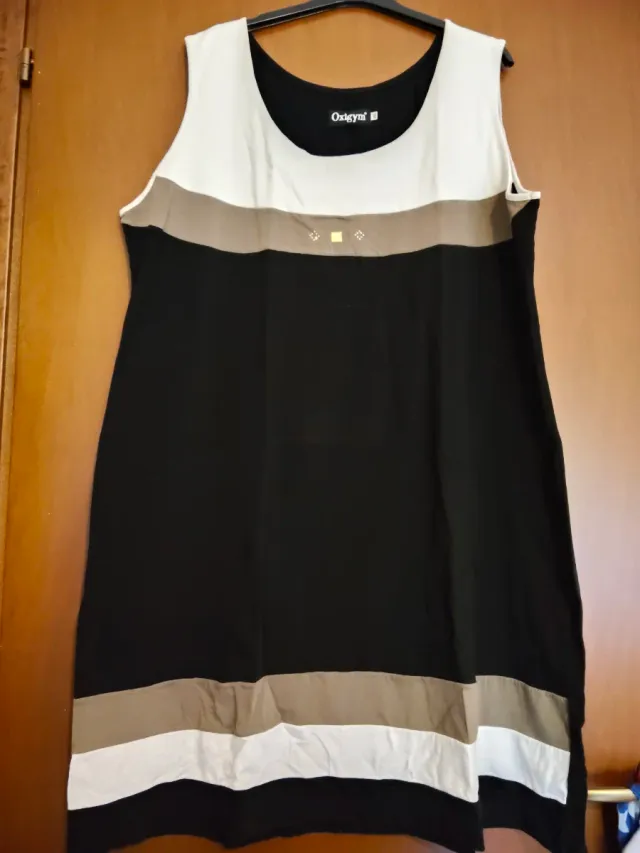 Vestito Oxigym nero, bianco, taglia XXXXL