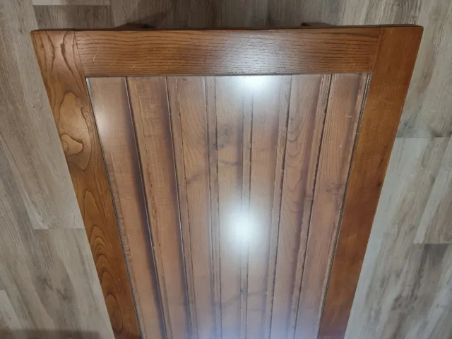 Mesa de centro madera y cristal