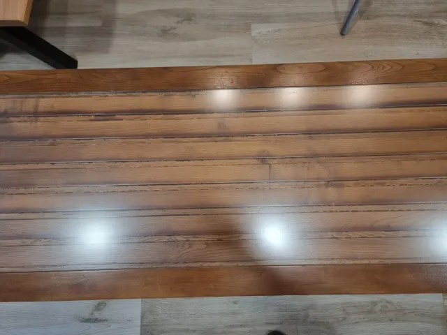 Mesa de centro madera y cristal