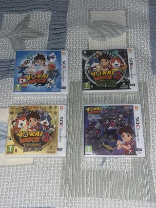 4 Juegos Yokai Watch 3DS Precintados PAL 🇪🇸 🇵🇹