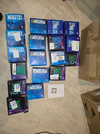 CPU Intel. Celeron, Pentium Gold, Core i3, i5