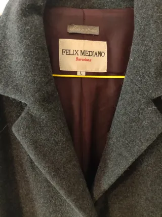 Abrigo Lana Largo Felix Mediano Talla L