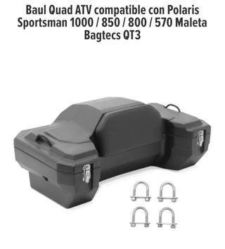 Baúl Bagtecs QT3 Quad ATV para Polaris Sportsman