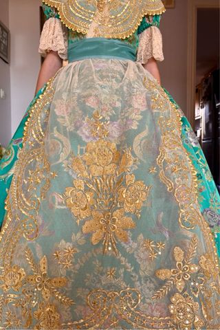Traje de Fallera Verde