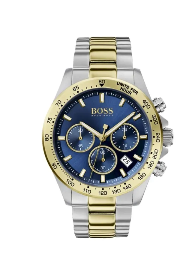 Orologio al quarzo Hugo Boss Hero Chronograph in acciaio dorato 2