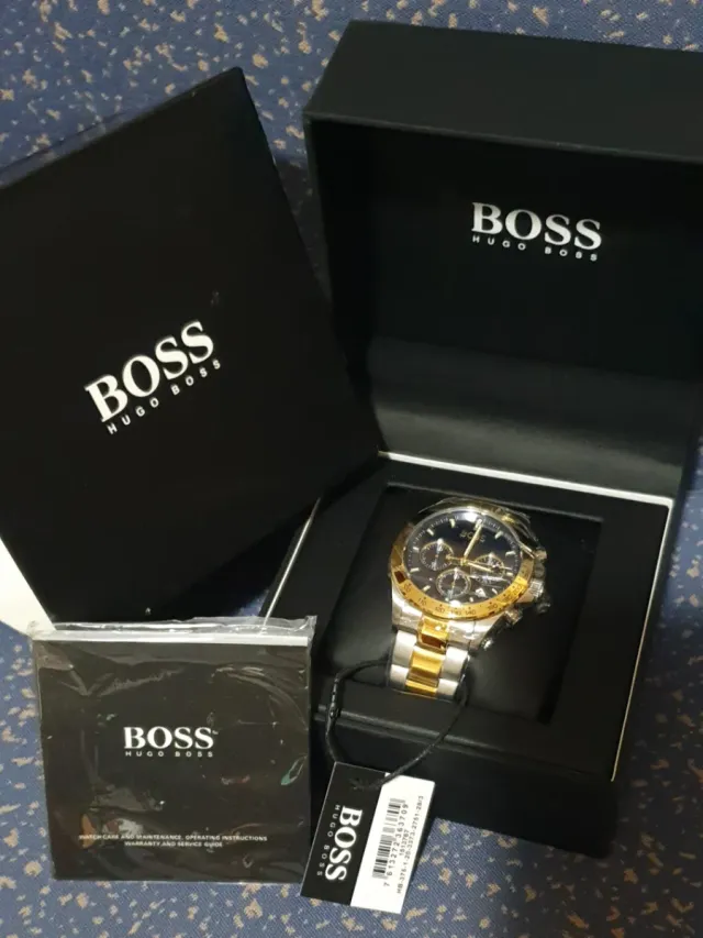 Orologio al quarzo Hugo Boss Hero Chronograph in acciaio dorato 2