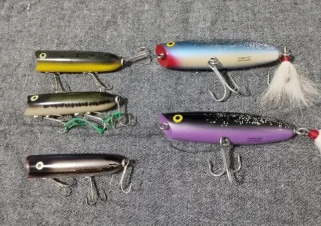 Señuelos power pop LUHR JENSEN y Heddon lucky 13