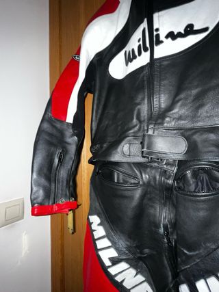 Mono de Moto Miline Negro/Rojo Talla S