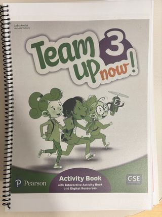 activity book. team up now