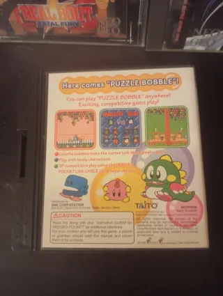 Puzzle Bobble Mini SNK Neo Geo Pocket