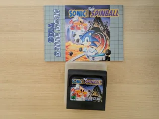 Sonic Spinball Game Gear con manual