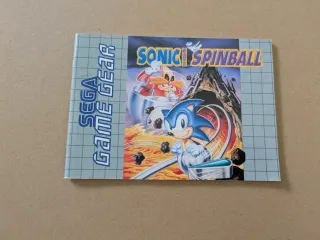 Sonic Spinball Game Gear con manual