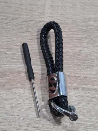 Llavero Coche Piel Trenzada Logo H