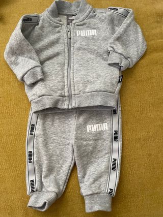 Tuta Puma neonato grigia