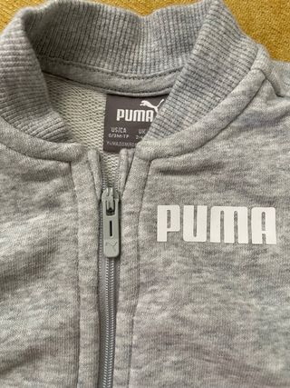 Tuta Puma neonato grigia