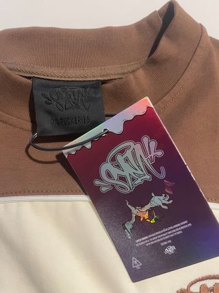 Camiseta Syna World Beige y Marrón