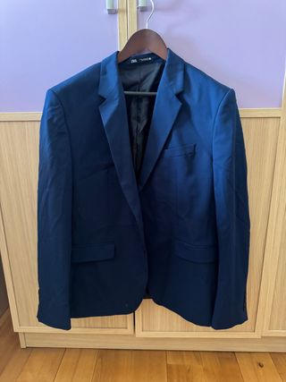 Blazer azul Zara Talla XL