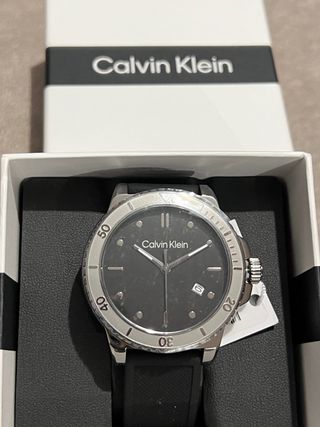 Reloj Calvin Klein Hombre Negro/Plata