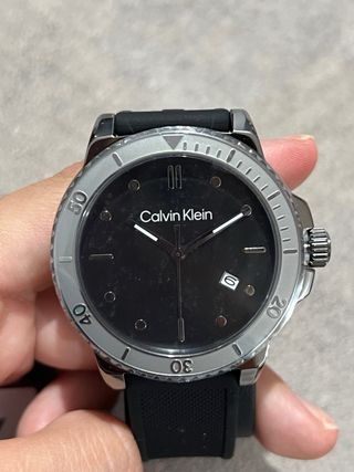 Reloj Calvin Klein Hombre Negro/Plata