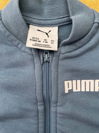 Tuta Puma neonato blu