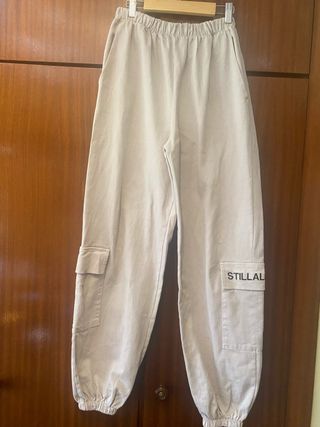 Pantalón chándal cargo Stillalive beige Talla S