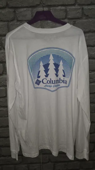 Camiseta Columbia Talla L Blanca Hombre