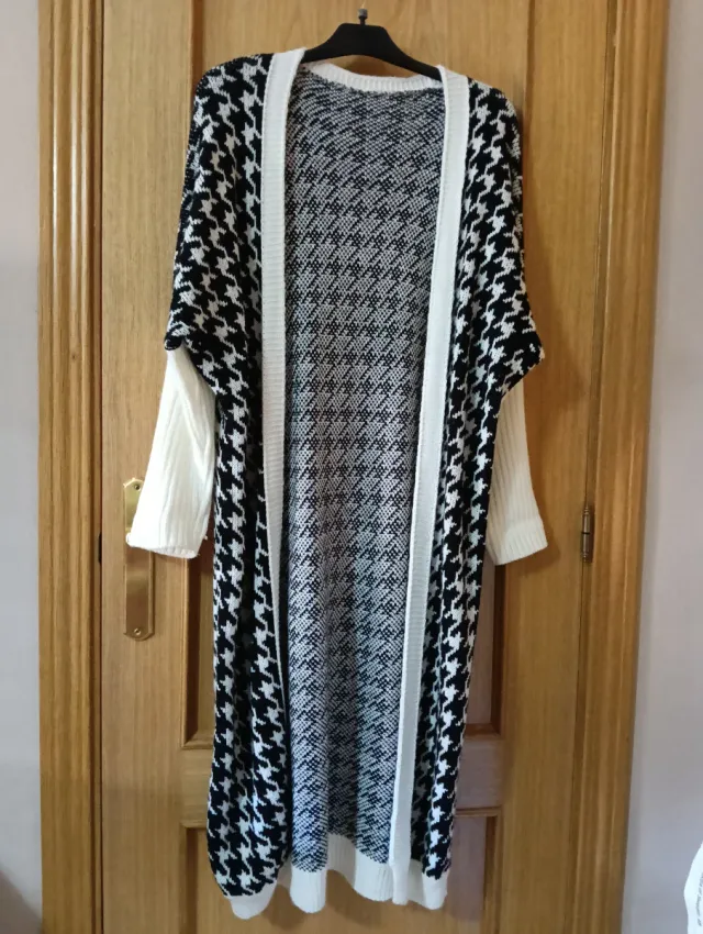 Chaqueta de punto larga