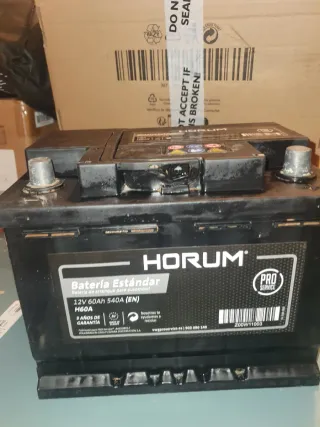 Batería Coche Horum 12V 60Ah 540A