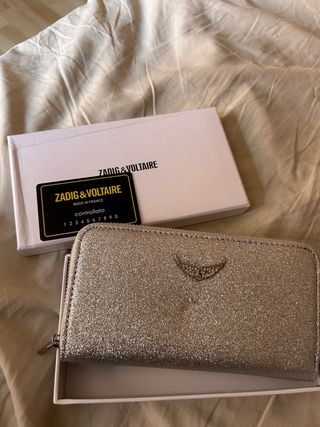 Cartera Zadig & Voltaire plateada
