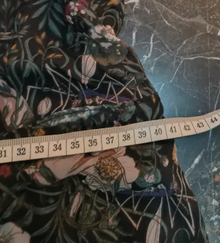 Vestido nuevo largo Disturbia XS floral oscuro