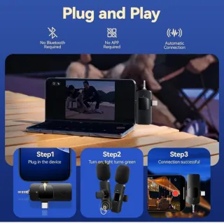 Micrófono Inalámbrico GlasFlength para iPhone/Andr