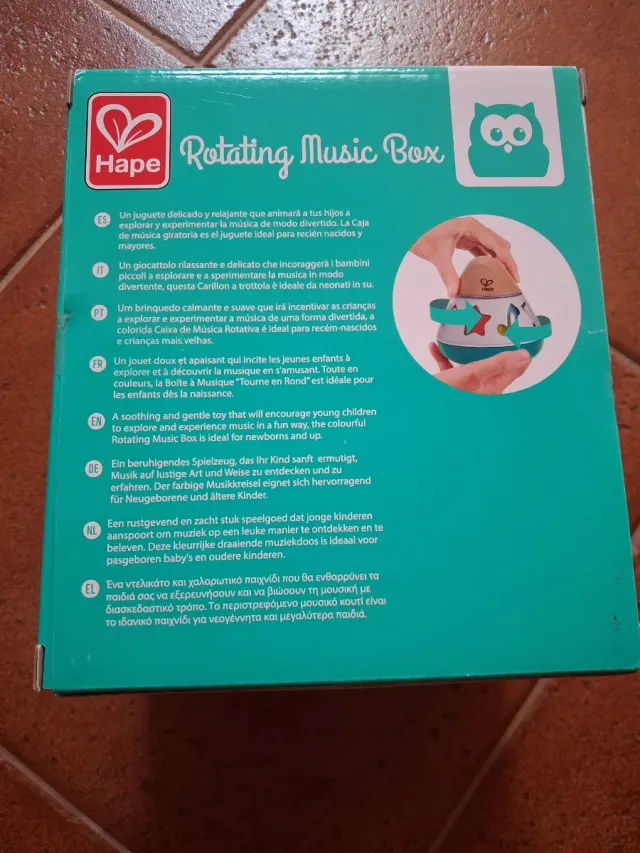 Caixa de Música Giratória Hape para Bebé