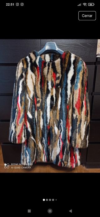 Abrigo pelo Zara Talla M