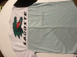 Camiseta Lacoste Talla L Bloques Color