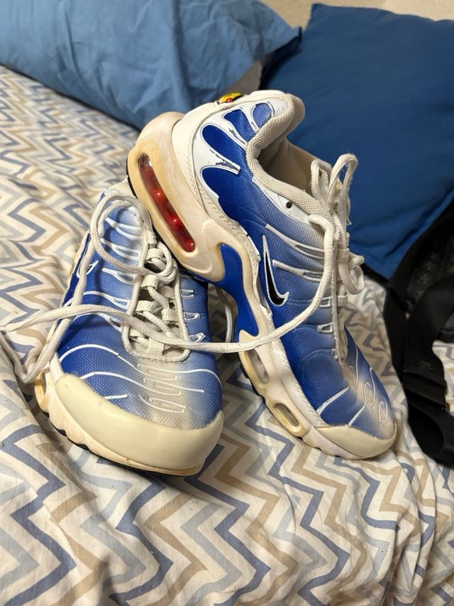 Zapatillas Nike Tn Azules y Blancas