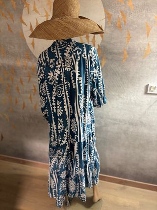 Vestido Zara Boho Estampado T XXL.