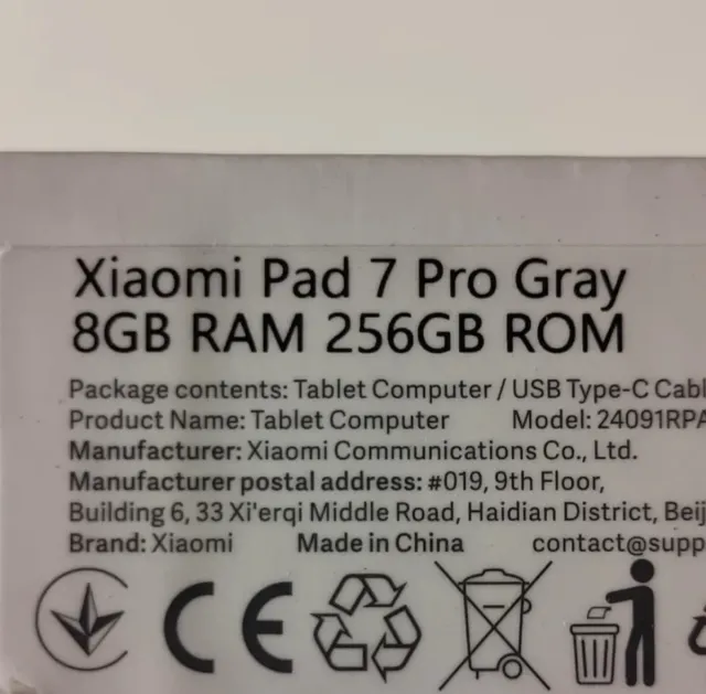 Xiaomi Pad 7 Pro - Nuevo y precintado