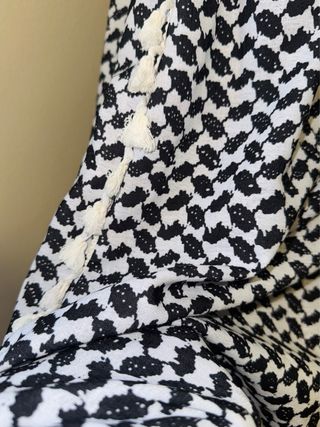 Falda Palestina Negra y Blanca